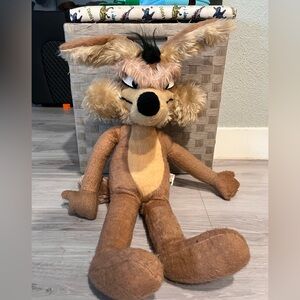 1971 vintage warner bros Brown Plush Coyote Toy‎